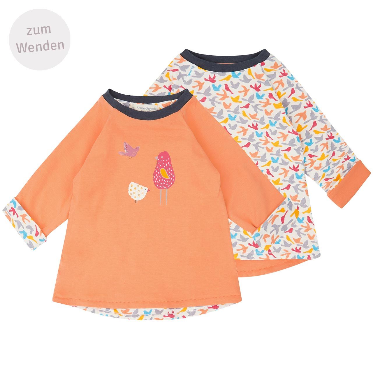 Langarmshirt Sense Organics Interlock/Jersey Motiv