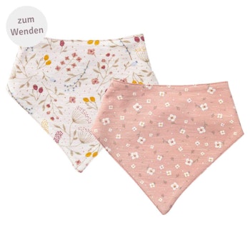 Wende Dreiecktuch Gänseblümchen rosa-beige