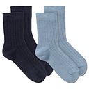 Vorschaubild Babysocken Doppelpack gerippt blau
