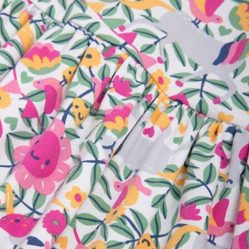 Lockeress Langarmkleid Blumen