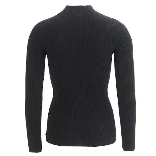 Taillierter Damen Rippstrickpullover