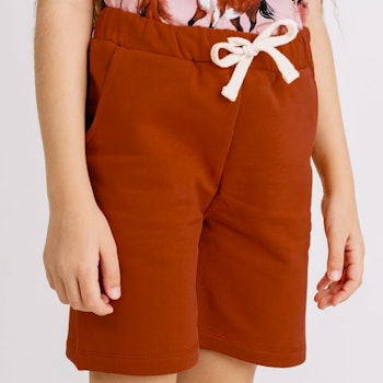 Weiche Sweat Shorts braun