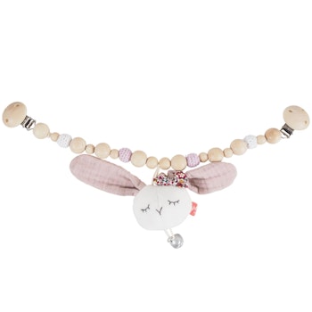 Kinderwagenkette mit Hase und Glocken