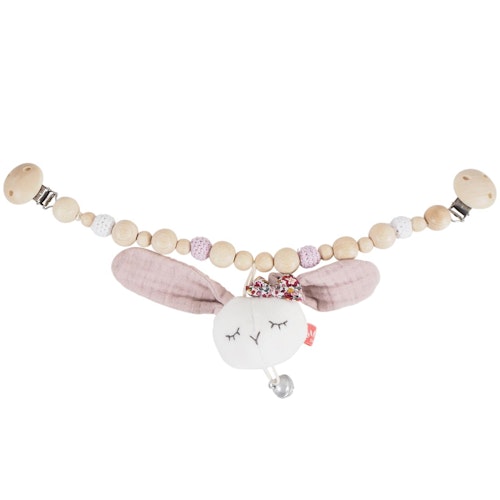 Kinderwagenkette mit Hase und Glocken