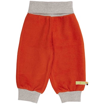 Kuschelige Baumwoll-Fleece Hose terrakotta