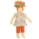 Vorschaubild Bio Stoffpuppe Mädchen "Flore" zum An- & Ausziehen 38 cm