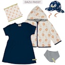 Vorschaubild Dehnbares Kleid kurzarm Rippe