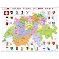 Lernpuzzle Schweiz Karte für Kinder ab 6 Jahre