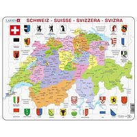 Lernpuzzle Schweiz Karte für Kinder ab 6 Jahre