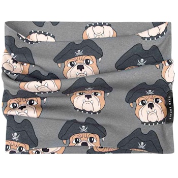 Schlauchschal Piraten Hund dunkelgrau