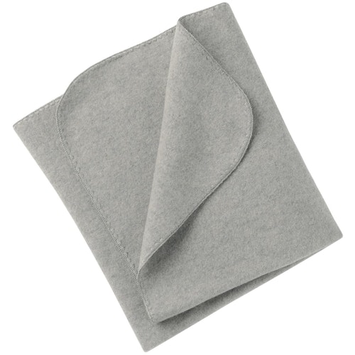 Wolle Babydecke engel natur grau