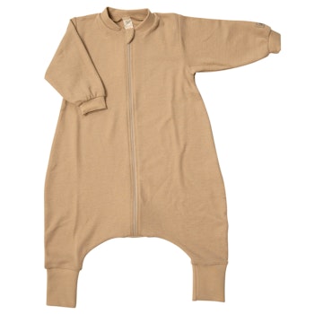 Babyschlafsack Wolle Seide mit Fuß mauve