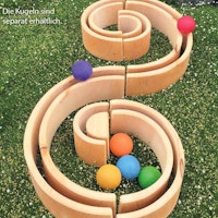 Großes Bogenspiel natur 36,5 cm, 12-teilig