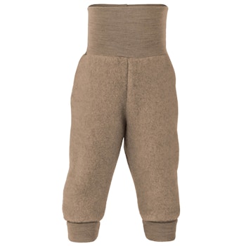 Woll Fleece Hose Softbund walnuss-braun