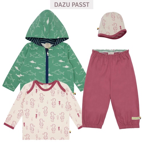 Leichtes Shirt langarm Seepferdchen