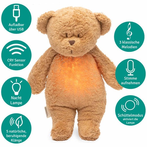 Der Bio-Summbär mit Lampe cappucino