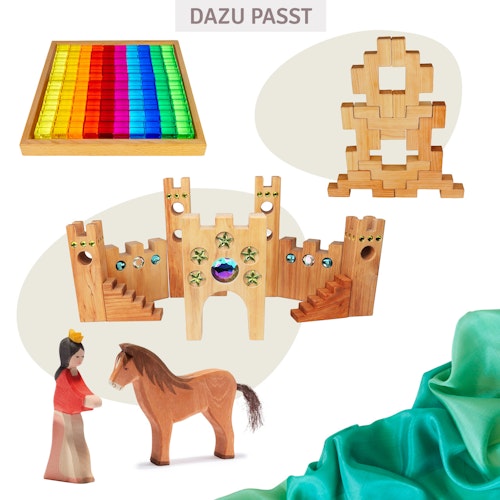 8 Treppenklötze natur Teile lose