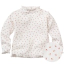 Vorschaubild Geripptes Langarmshirt Stehkragen