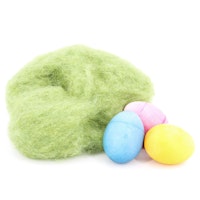 Ostergras pflanzengefärbt & gekämmt 20 g