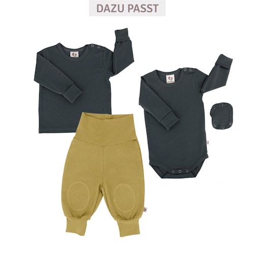 Mitwachsende Hose mit breiten Bündchen