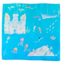 Vorschaubild Spieltuch Seide Unterwasserwelt 53 x 53 cm