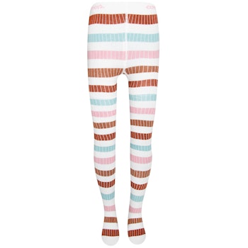Kinder Strumpfhose Blockringel braun