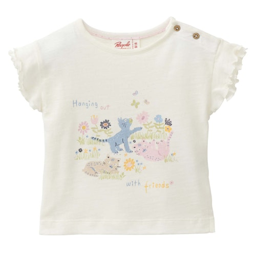 Luftiges T-Shirt Rüschenärmel