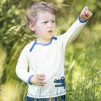 Leichtes Ringel Shirt langarm Tiermotiv