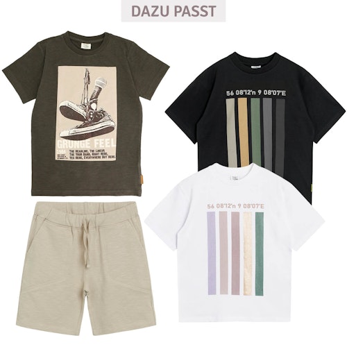 Lässige, leichte Slub Shorts
