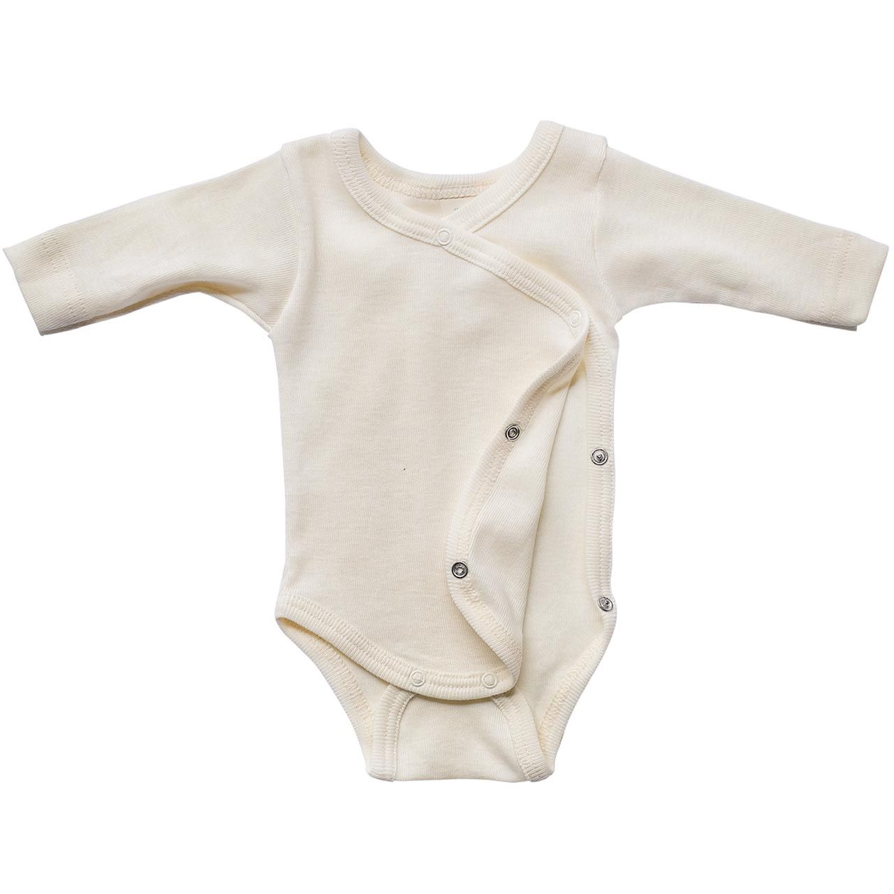 Wickelbody Engel Natur Wolle/Seide langarm