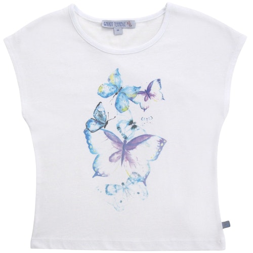 Sommer Shirt Schmetterling-Druck