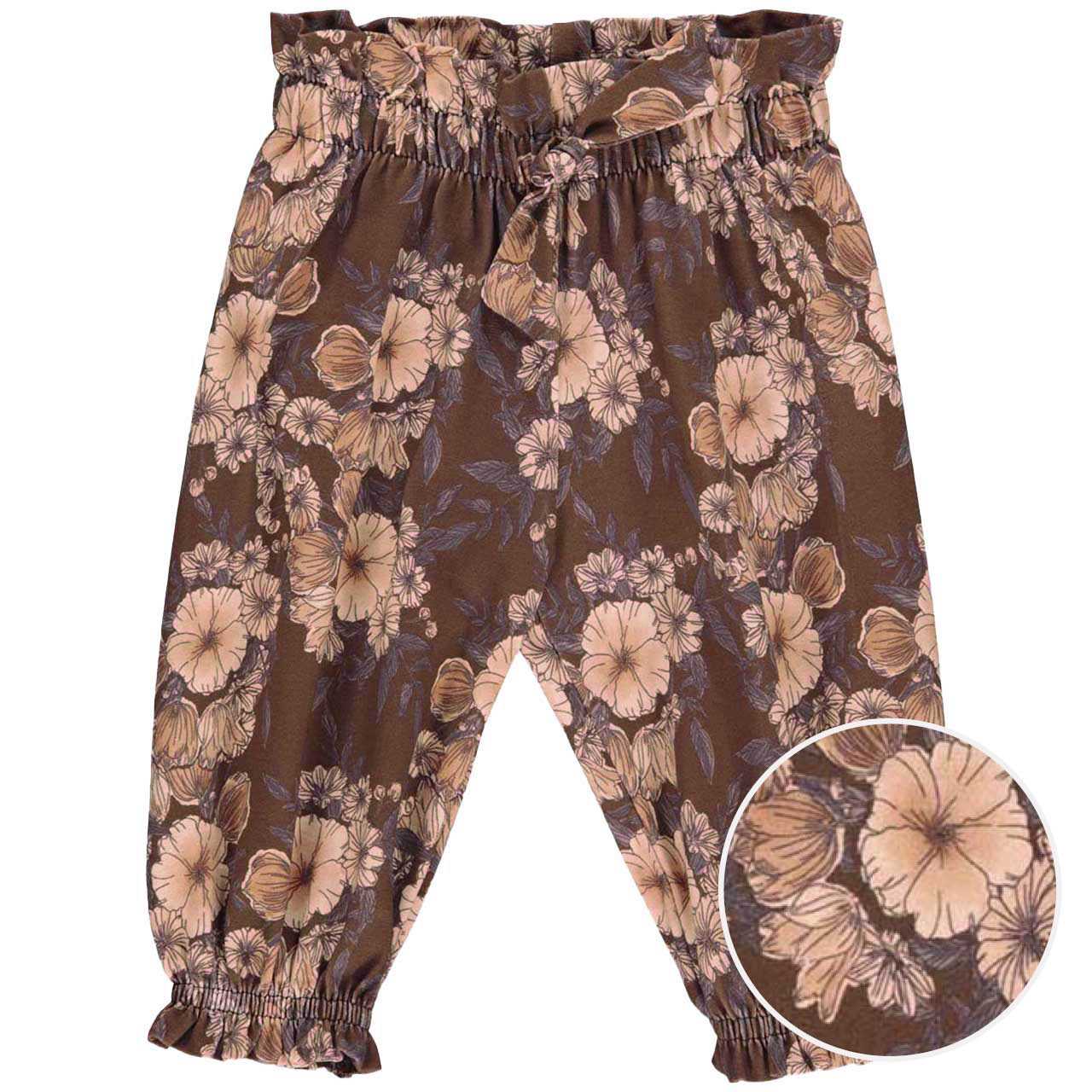 Geblümte Krabbelhose elastischer Bund