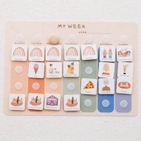 Wochenplanger Bunt inkl. 420 Symbole Englisch