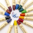 Vorschaubild Wachsmalstifte glutenfrei 16 Farben mit Schaber