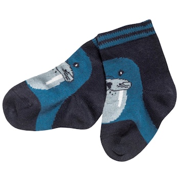 Leichte Babysöckchen Walross blau