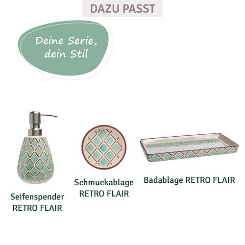 Seifenspender RETRO FLAIR 300 ml mit Edelstahlpumpaufsatz