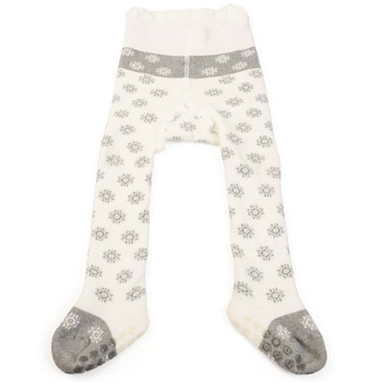 Lauflernstrumpfhose mit Stoppern weiß