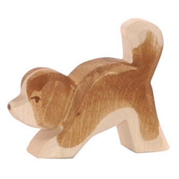 Kleiner Bernhardiner Holztier 5 cm hoch