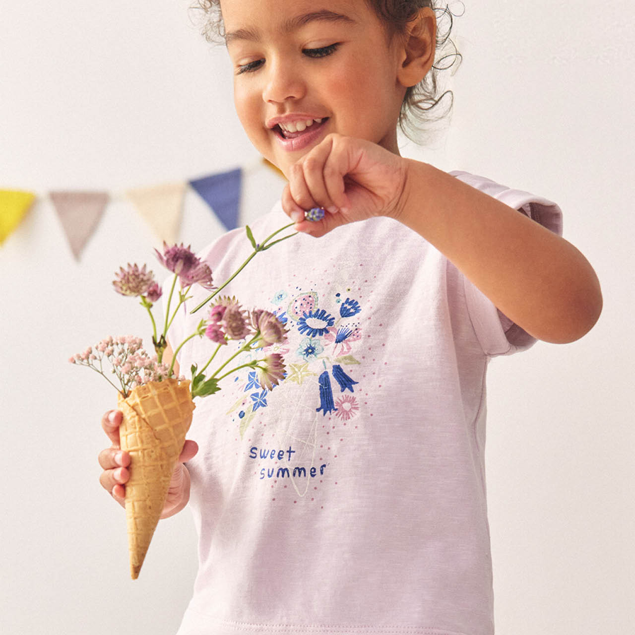 Weiches T-Shirt Blumenprint