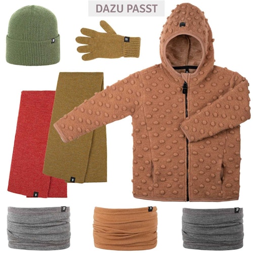 Onesize Kinder Erwachsenen Beanie Merino-Kaschmir grün