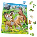 Vorschaubild Kinder Puzzle ab 3 Jahre Pferde Tiermotiv