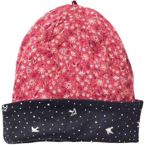 Wende-Beanie Wintervögel