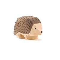Igel klein handbemalt Holzfigur 2 cm hoch