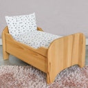 Vorschaubild Puppenbett Holz Hundetatzen 53 × 33 × 27 cm