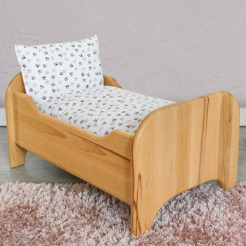 Puppenbett Holz Hundetatzen 53 × 33 × 27 cm