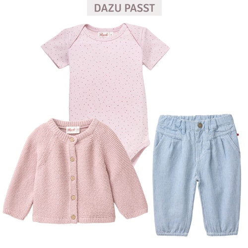 Leichter Kuzarmbody Punkte rosa