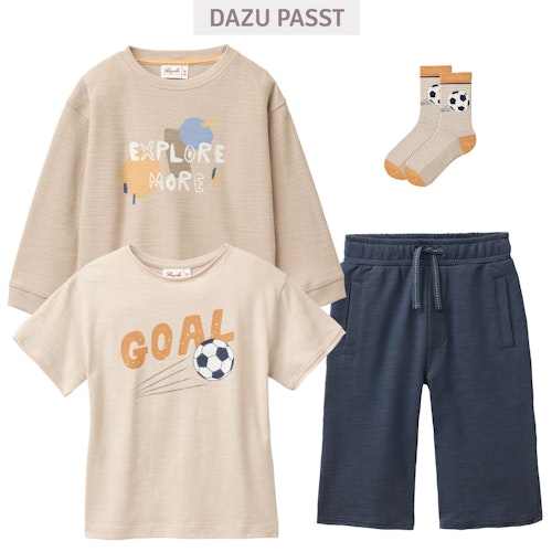 Weiche Sweat Boardshorts dunkelblau