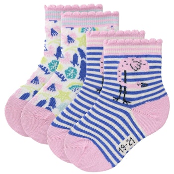 Doppelpack Baby Socken Rosamix