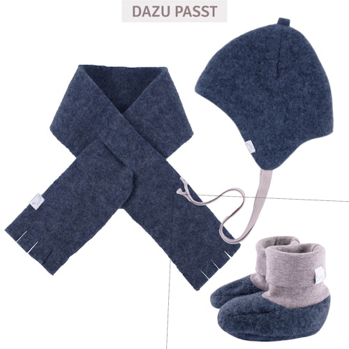 Warme Wollfleece Bindemütze