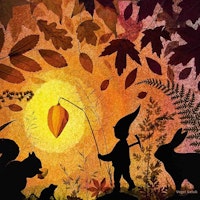 Vogel Geluk - Kleine Laterne nur die FOLIE